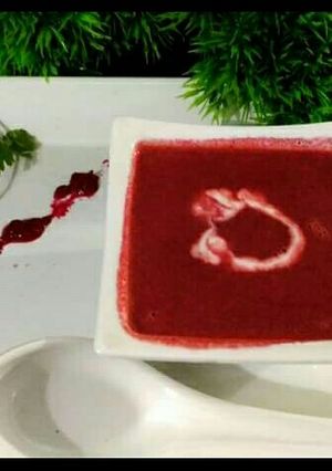 A picture of Beetroot soup.