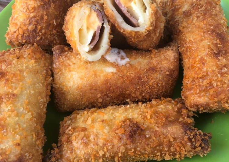 dari awal hingga akhir Membuat Risoles mayo smokebeef Jadi, tidak cukup satu
