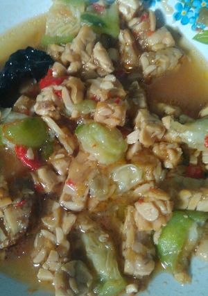Foto resep Tumis tempe sayur gambas