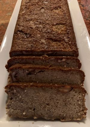 Una foto de PAN DE QUINOA Y Chía con NUECES y Semillas de CALABAZA (sin gluten, ni lácteos ni huevos). Muy fácil