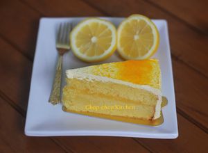 Foto resep Lemon cake custard filling