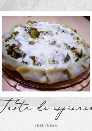 Una foto de Tarta de Espinacas crudas