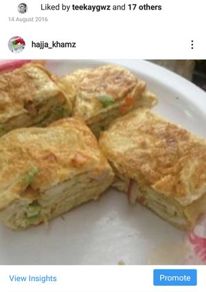 A picture of Roll omlette.