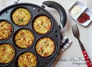 Foto resep Martabak Mie Telur Kornet