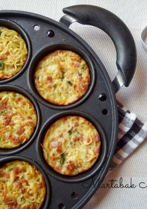 Foto resep Martabak Mie Telur Kornet