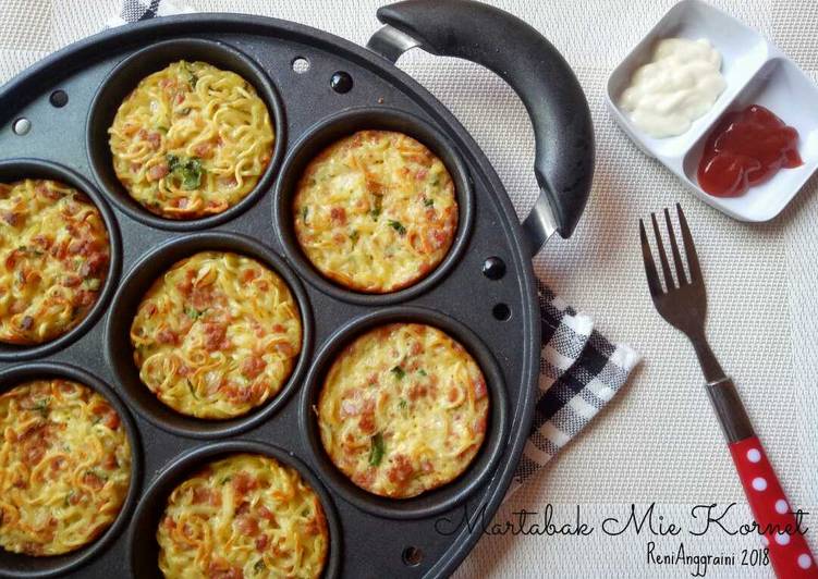 Resep Martabak Mie Telur Kornet, Sempurna