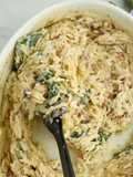 Orzo Pasta Bake w/ Sun Dried Tomatoes