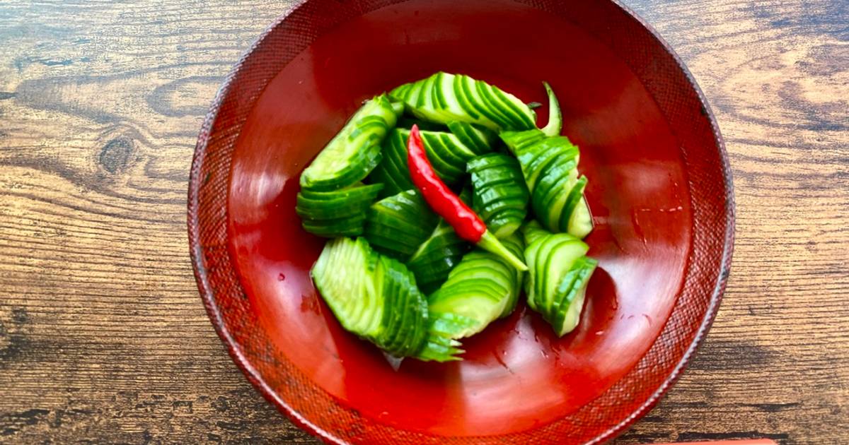 Japanese Cucumber Pickle Recipe by Aunty Eiko's international cuisine