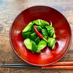 A picture of Japanese Cucumber Pickle.