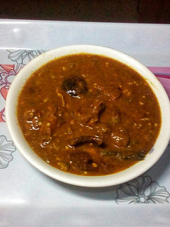 A picture of Designer Ogbono and Okro Soup.