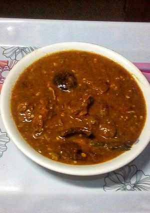 A picture of Designer Ogbono and Okro Soup.