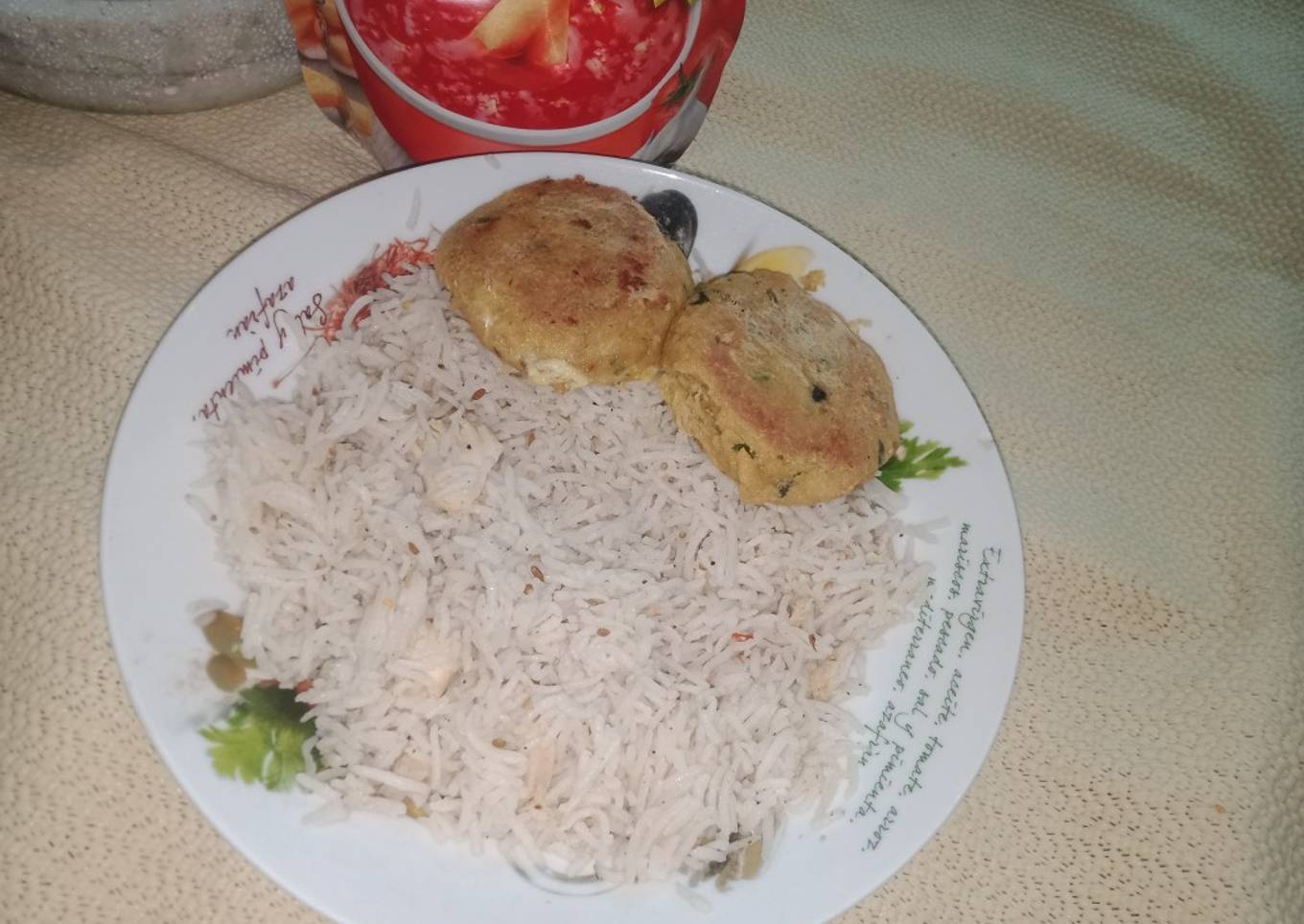 Whole hot spice rice with chicken