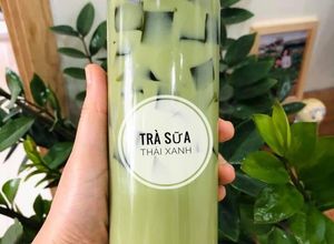 Hình của món Trà sữa thái xanh.