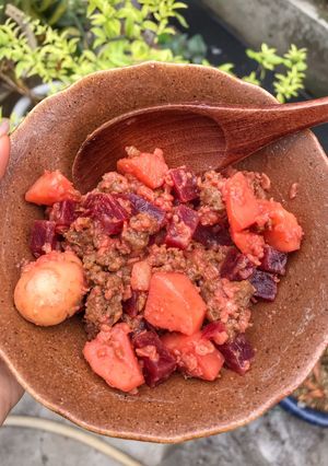 Hình của món #Eatclean: Cháo yến mạch thịt bò.
