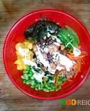 Poke de pulpo marinado y arroz integral