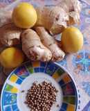 Té de coriandro, jengibre y limón 🍋