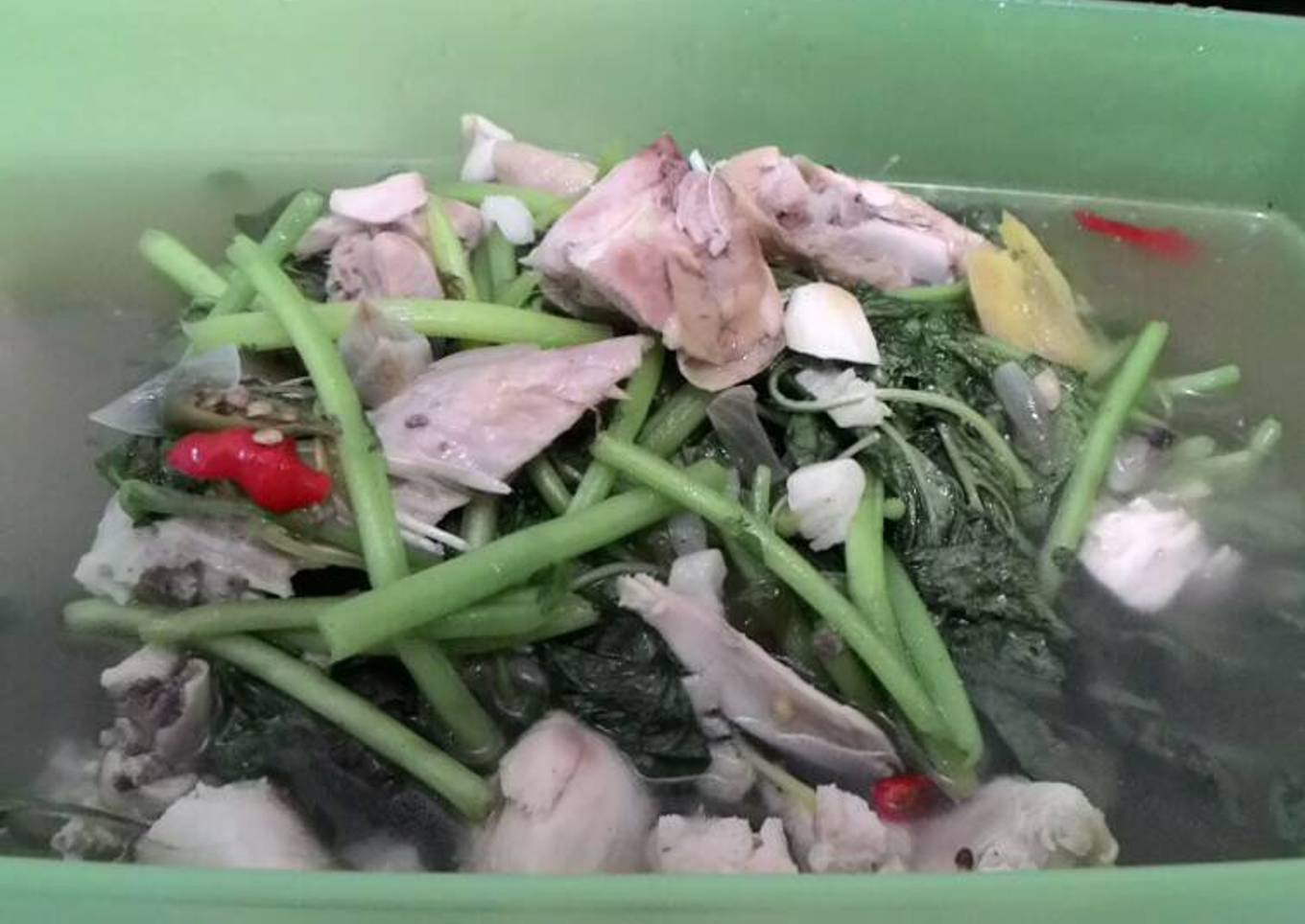 Sop Bayam Ayam Endes