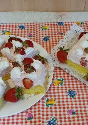 Eperhabos epres piskóta kocka recept fotója