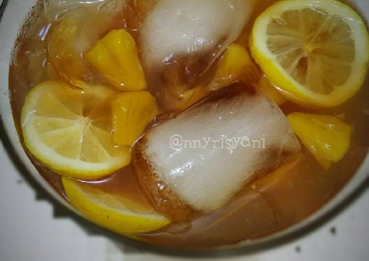 Masakan Unik Pineapple lemon tea Nikmat Lezat