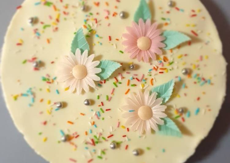 Tarta de limón y galletas