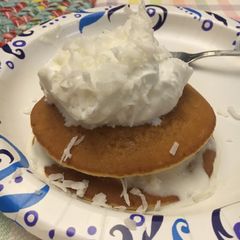 A picture of Coconut Pancake 🥞 Ice Cream 🍦 Sandwiches 🥪.