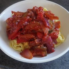 A picture of Mediterranean Vegetable Pasta.