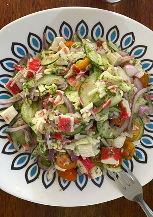 Una foto de Ceviche de palmitos
