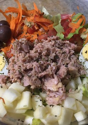 Una foto de Ensalada multicolor