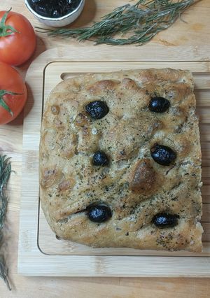 Une photo de 🌿Focaccia au thym