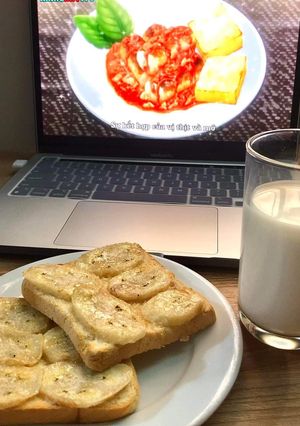Hình của món Sandwich chuối.