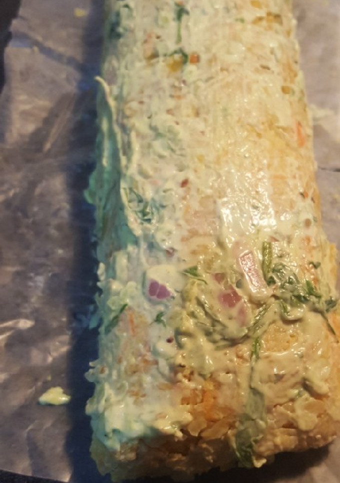 Una foto de Rollo de papa relleno de jamón