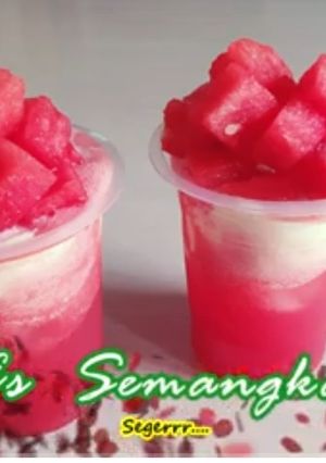 Foto resep Es semangka | watermelon ice