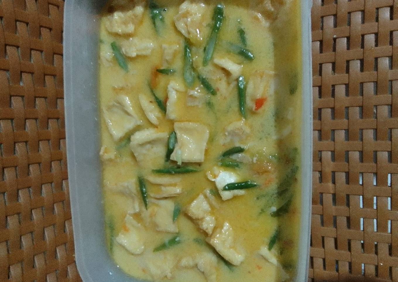 Sayur Lodeh Tahu kacang panjang
