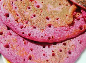 Una foto de Pancakes Rosados