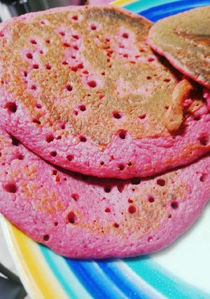 Una foto de Pancakes Rosados