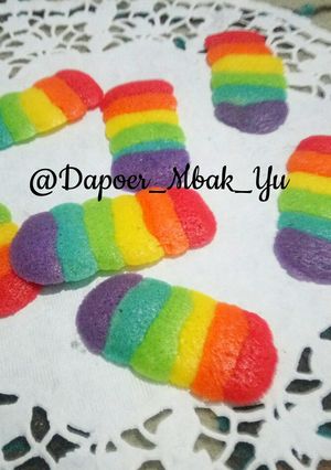 Foto resep Lidah kucing rainbow