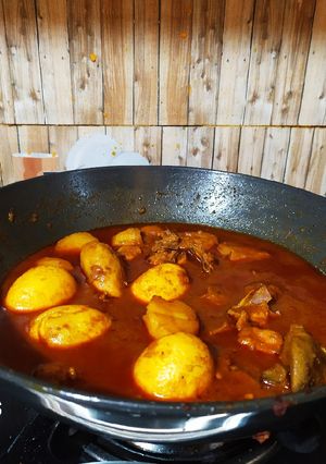 এগ চিকেন কারী(egg chicken curry recipe in Bengali) রেসিপির প্রধান ছবি