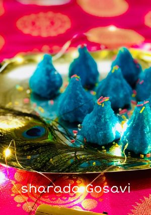 A picture of #ब्लू वेलवेट मोदक#Recipe 7.