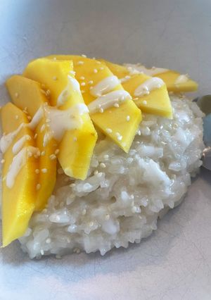 A picture of Mango Sticky Rice (Without a Steamer) 🥭🍚.