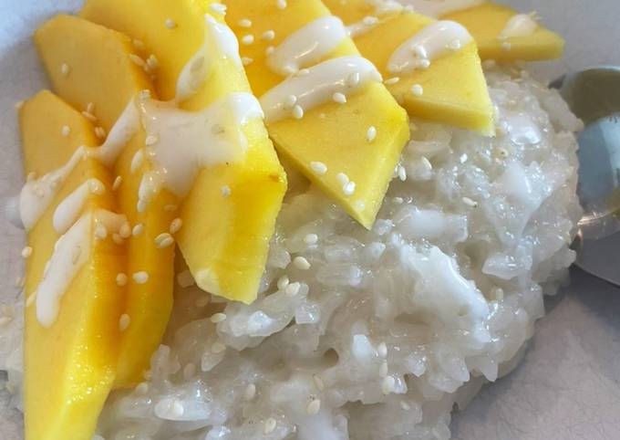 Mango Sticky Rice (Without a Steamer) 🥭🍚