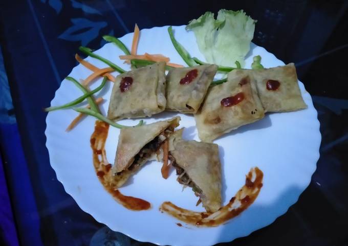 7 minutes Chinese Samosa, चाइनीज समोसा