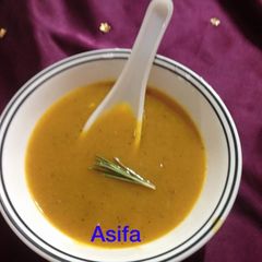 Pumpkin Rosemerry soup A picture of Pumpkin Rosemerry soup.