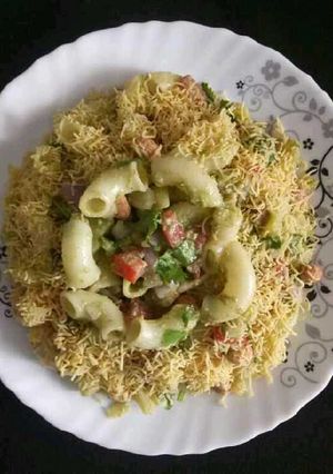 મેકરોની ચાટ રેસીપી મુખ્ય ફોટો
