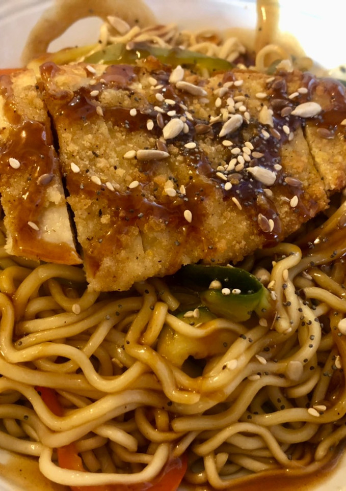 Una foto de Yakisoba veggie
