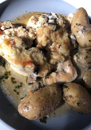 Tejszínhabos csirke recept fotója