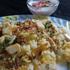 A picture of Hydrabadi biryani.