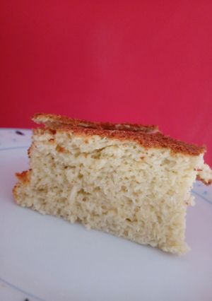 Una foto de Bizcochuelo de coco bajas calorías 100cal por Porción
