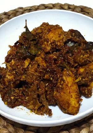 Foto resep Rendang Ayam (no minyak, no santan)