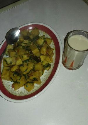 A picture of Yam porridge.