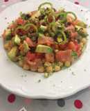 Ensalada de Garbanzos y Crudités